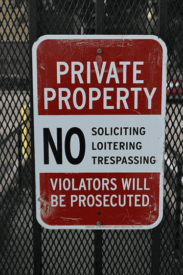 a-private-property-sign-warning-against-trespassing