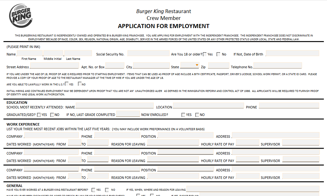 burger-king-job-application-form