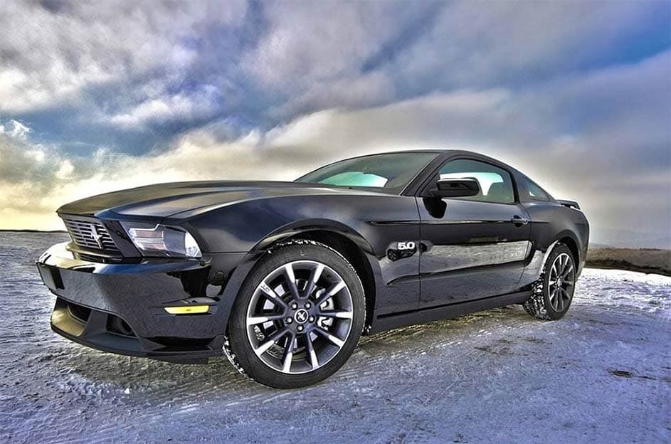 black-car-on-display